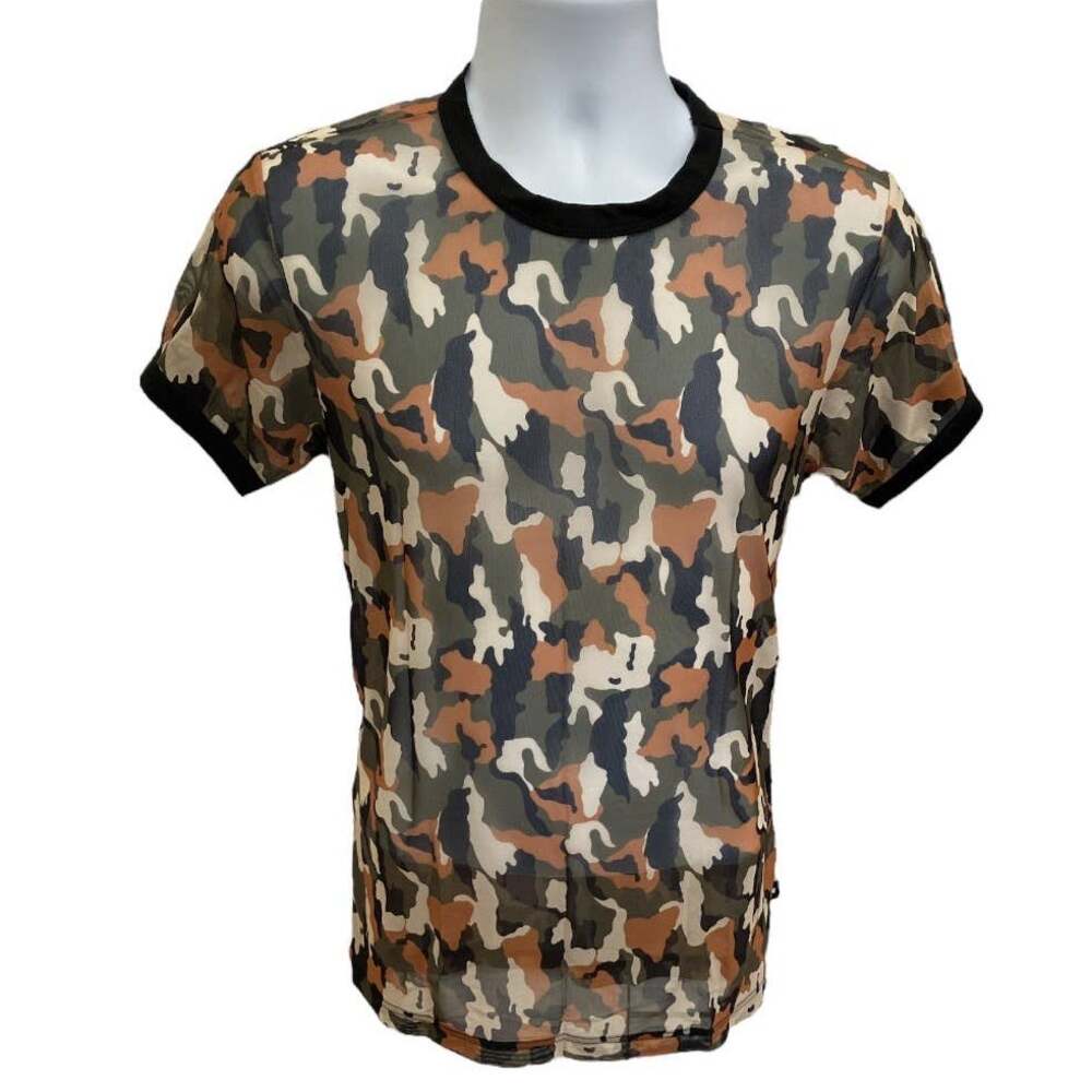 Andrew Christian Sheer Camouflage Tee Medium